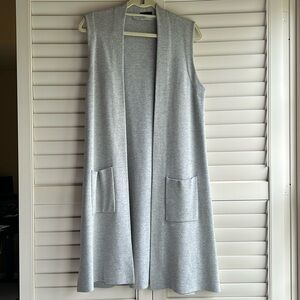 J. Crew long wool/cotton blend sweater vest size XS